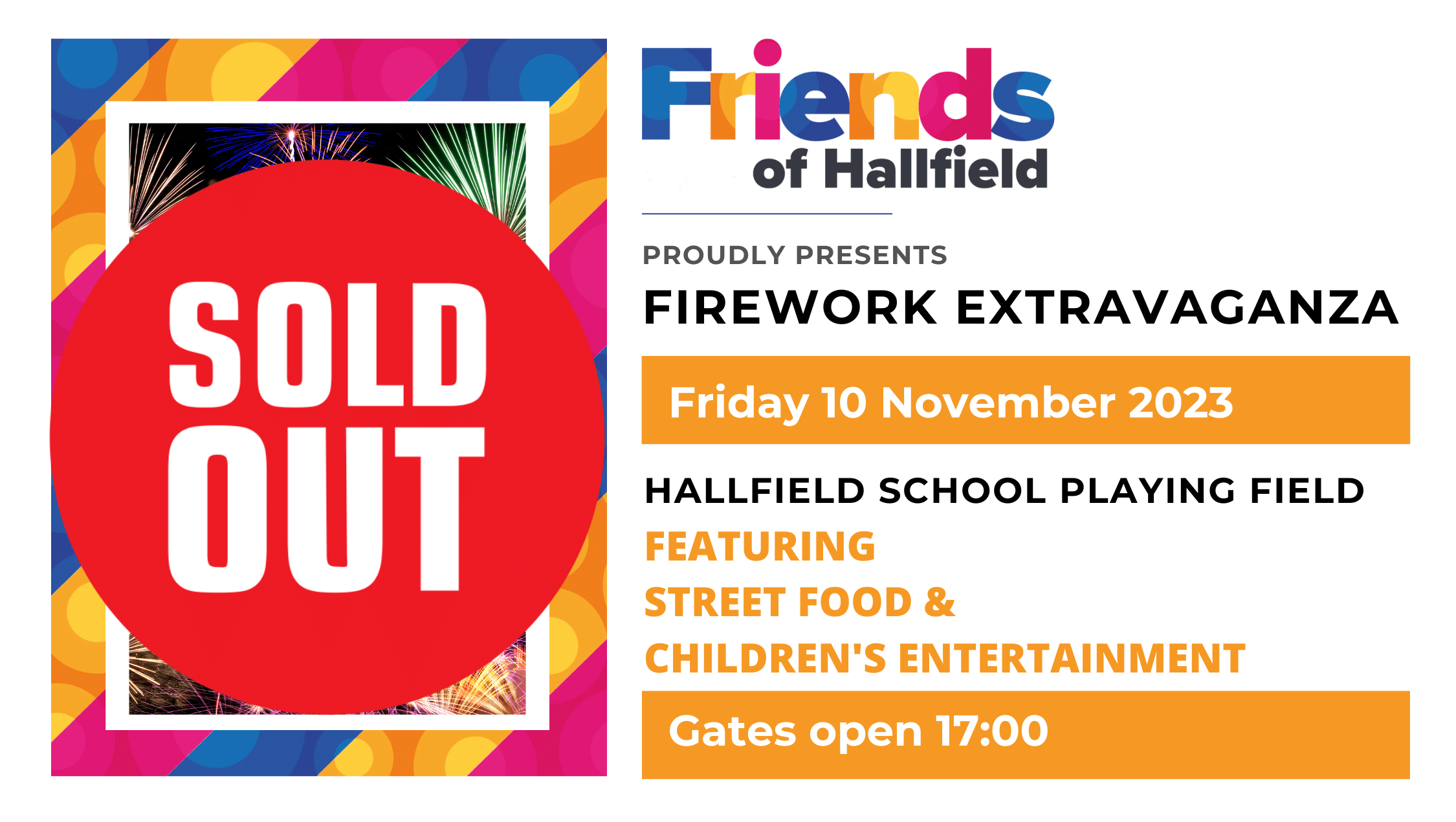 Friends of Hallfield Firework Extravaganza