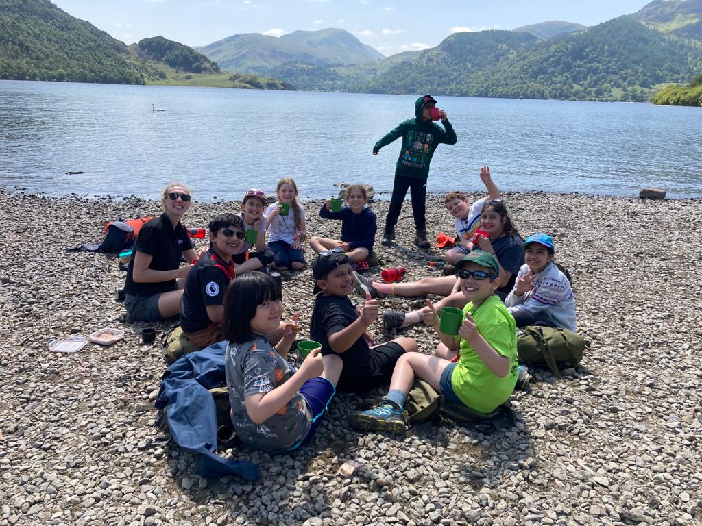 By the lake in the Lake District