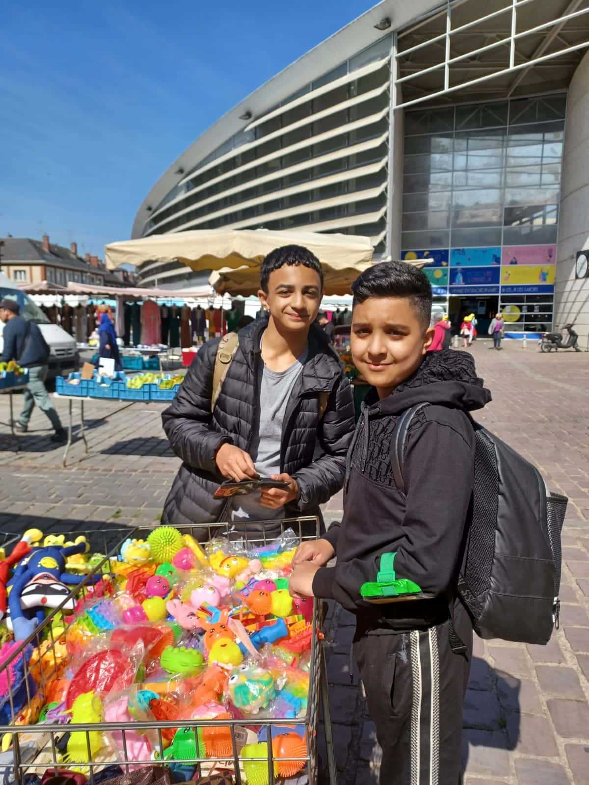 At the market in France