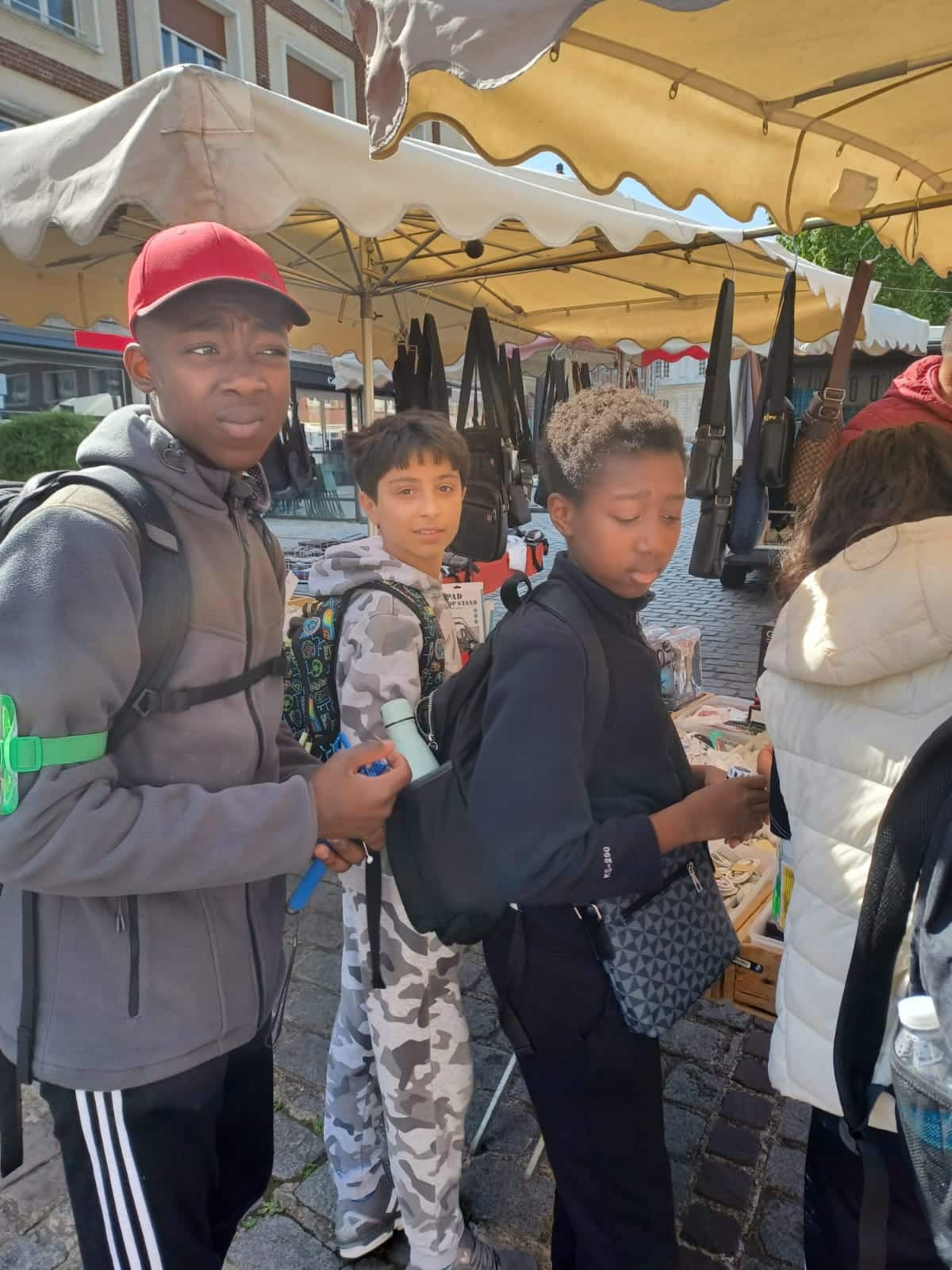 Shopping at the market in France