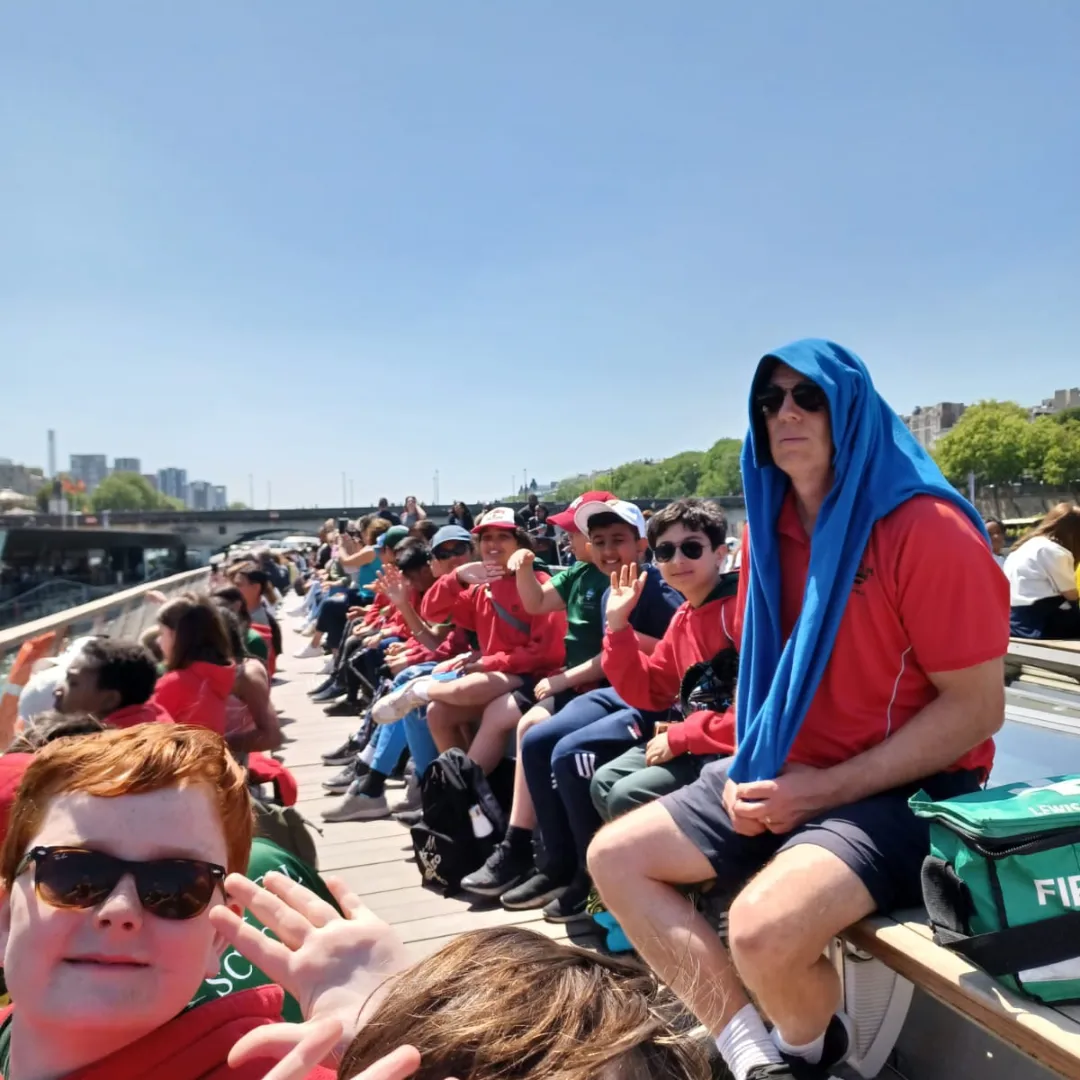Enjoying the sun in Paris, France
