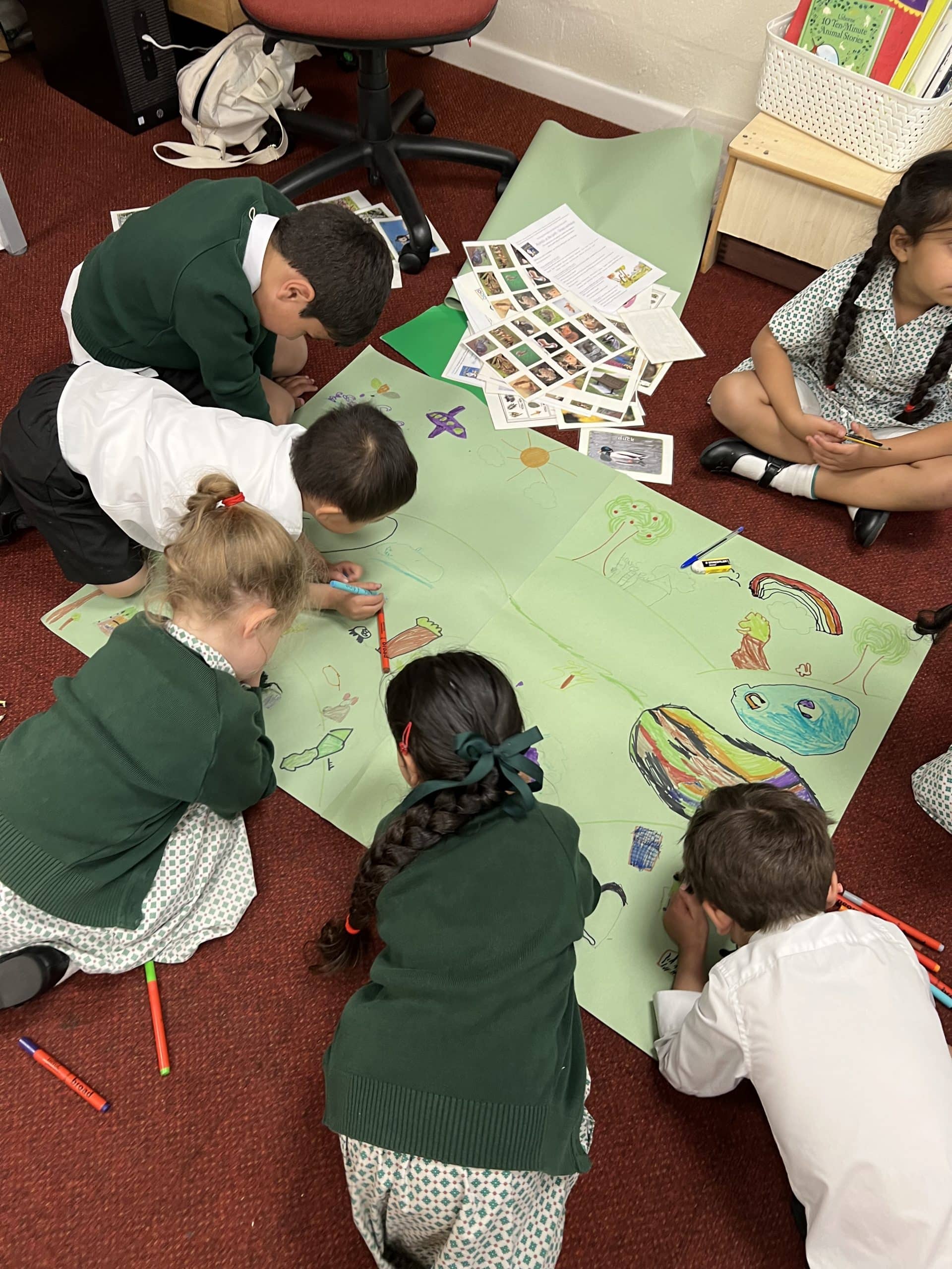 Reception enjoying a workshop with Hannah Shaw